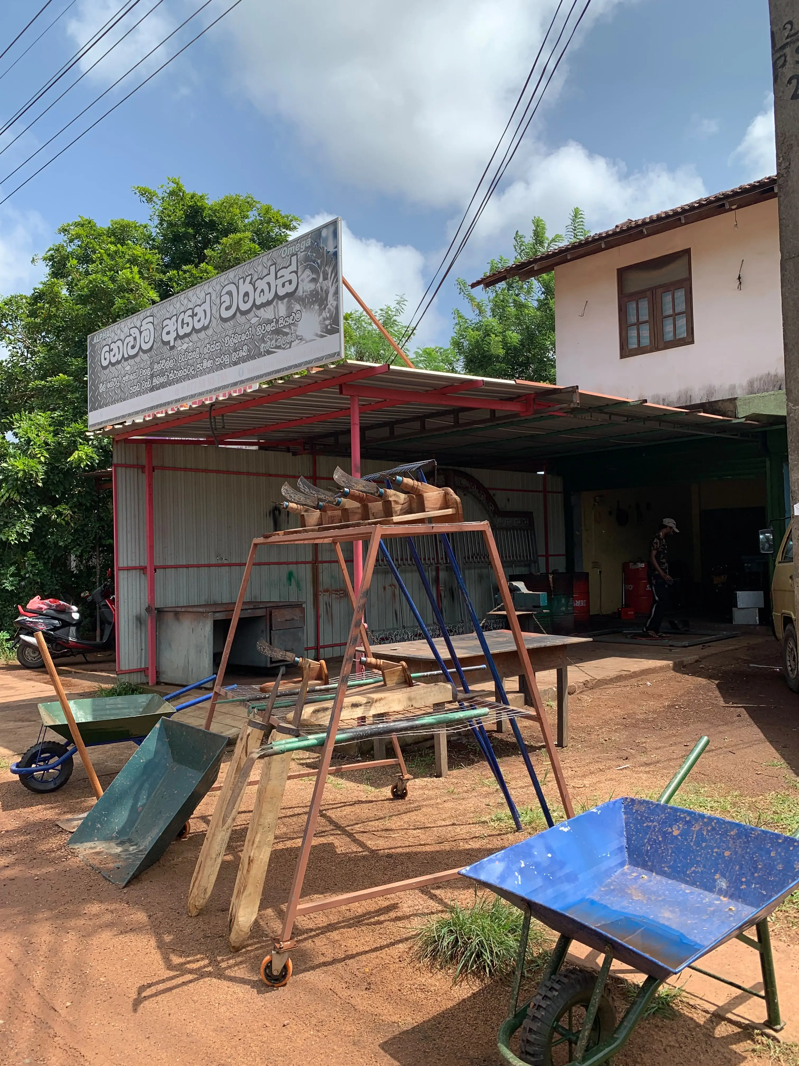 Nelum Iron Works fabrication workshop in Sri Lanka